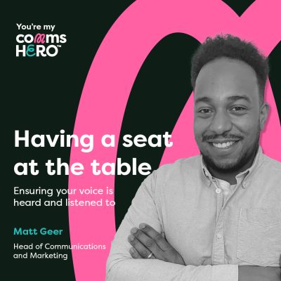 Having a seat at the table – Matt Geer